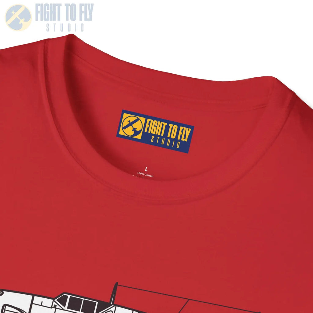 Bf 109G Side Profile T-Shirt - Pilot gifts - WWII warbird t-shirt