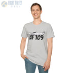 Bf 109G Side Profile T-Shirt - Pilot gifts - WWII warbird t-shirt