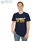 Bf 109G Side Profile T-Shirt - Pilot gifts - WWII warbird t-shirt