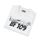 Bf 109G Side Profile T-Shirt - Pilot gifts - WWII warbird t-shirt