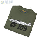 Bf 109G Side Profile T-Shirt - Pilot gifts - WWII warbird t-shirt