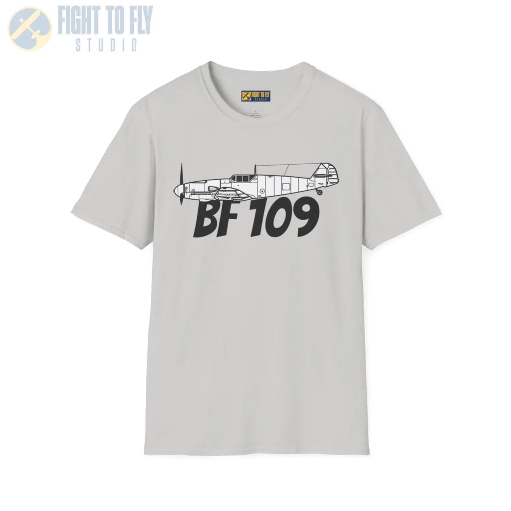 Bf 109G Side Profile T-Shirt - Pilot gifts - WWII warbird t-shirt