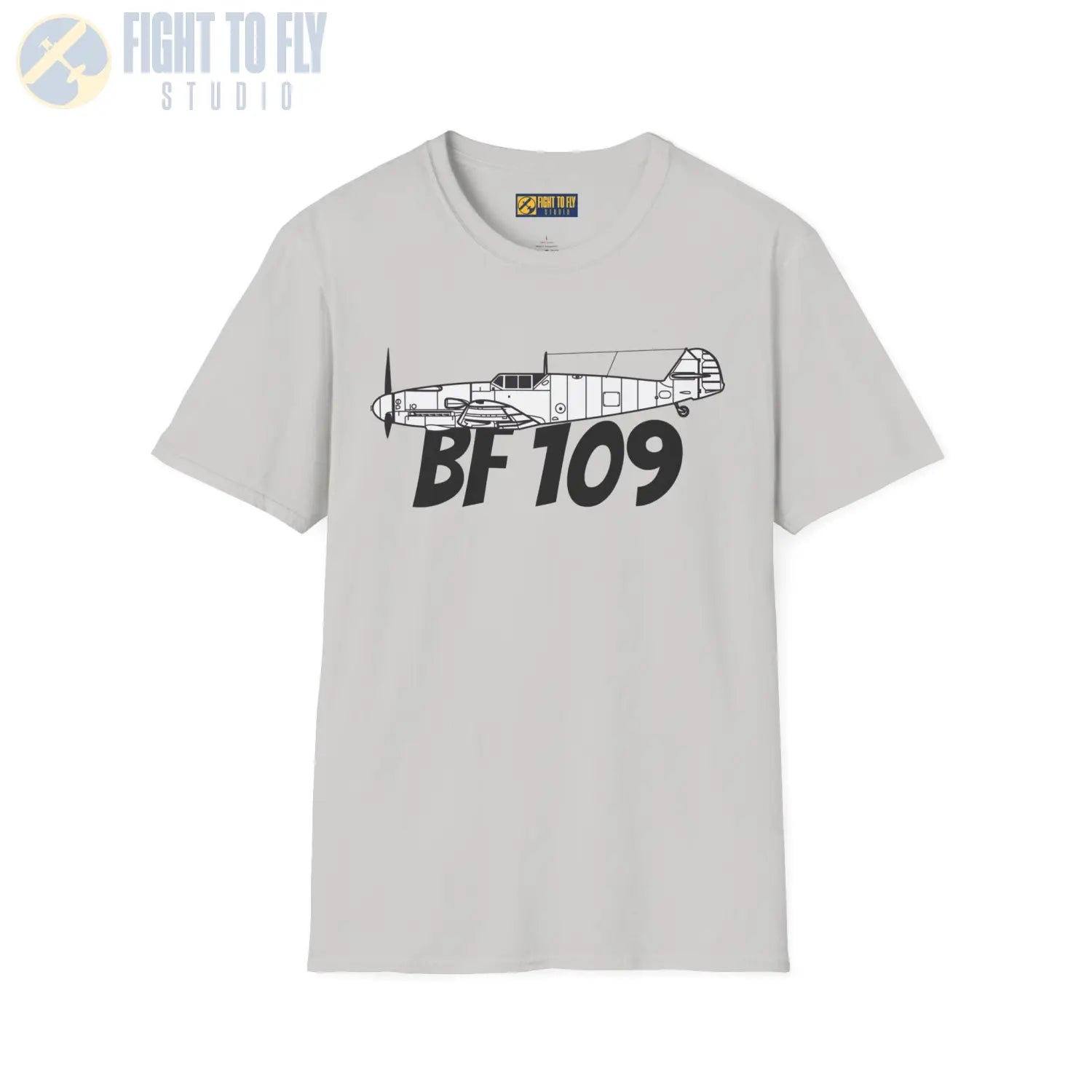 Bf 109G Side Profile T-Shirt - Pilot gifts - WWII warbird t-shirt