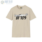 Bf 109G Side Profile T-Shirt - Pilot gifts - WWII warbird t-shirt