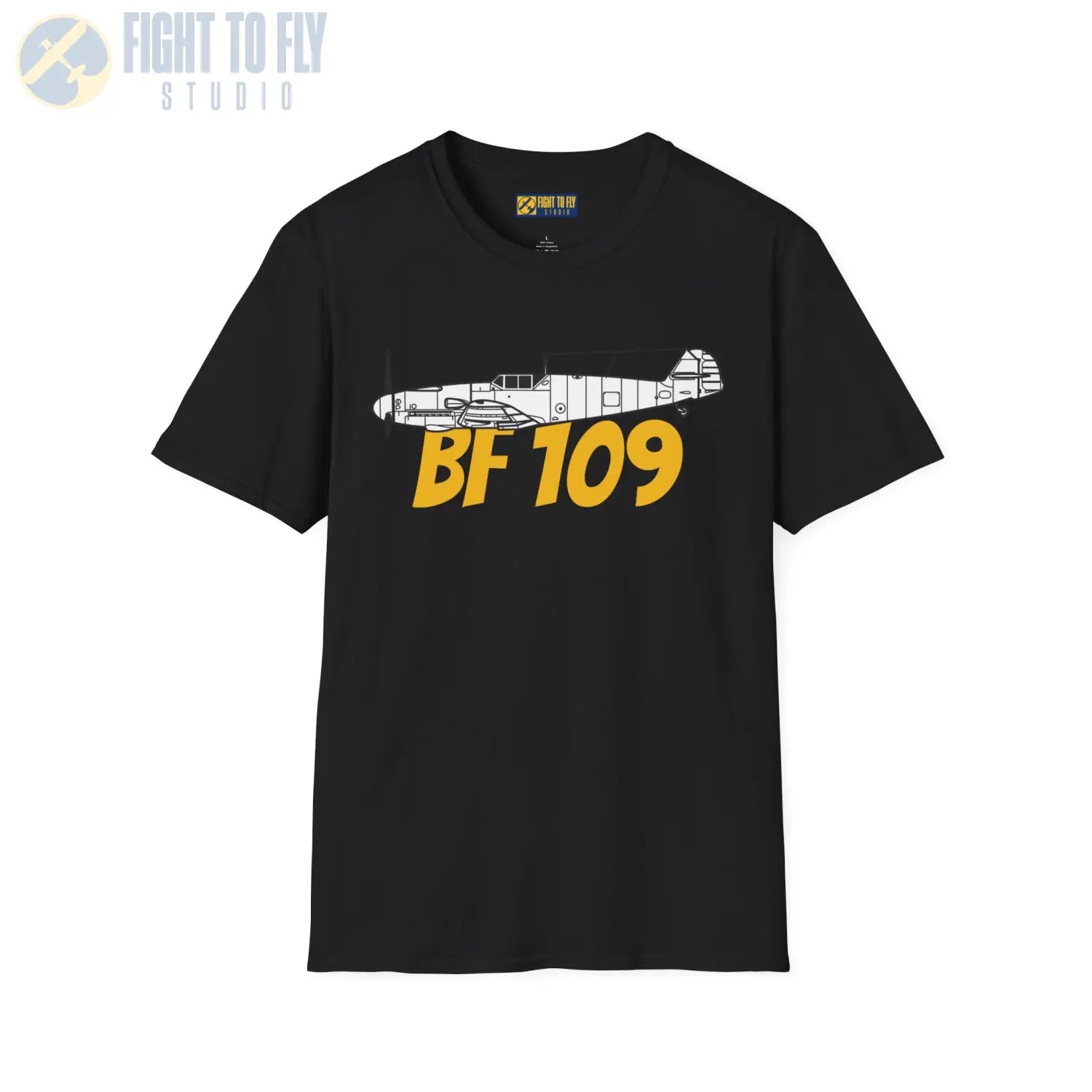 Bf 109G Side Profile T-Shirt - Pilot gifts - WWII warbird t-shirt