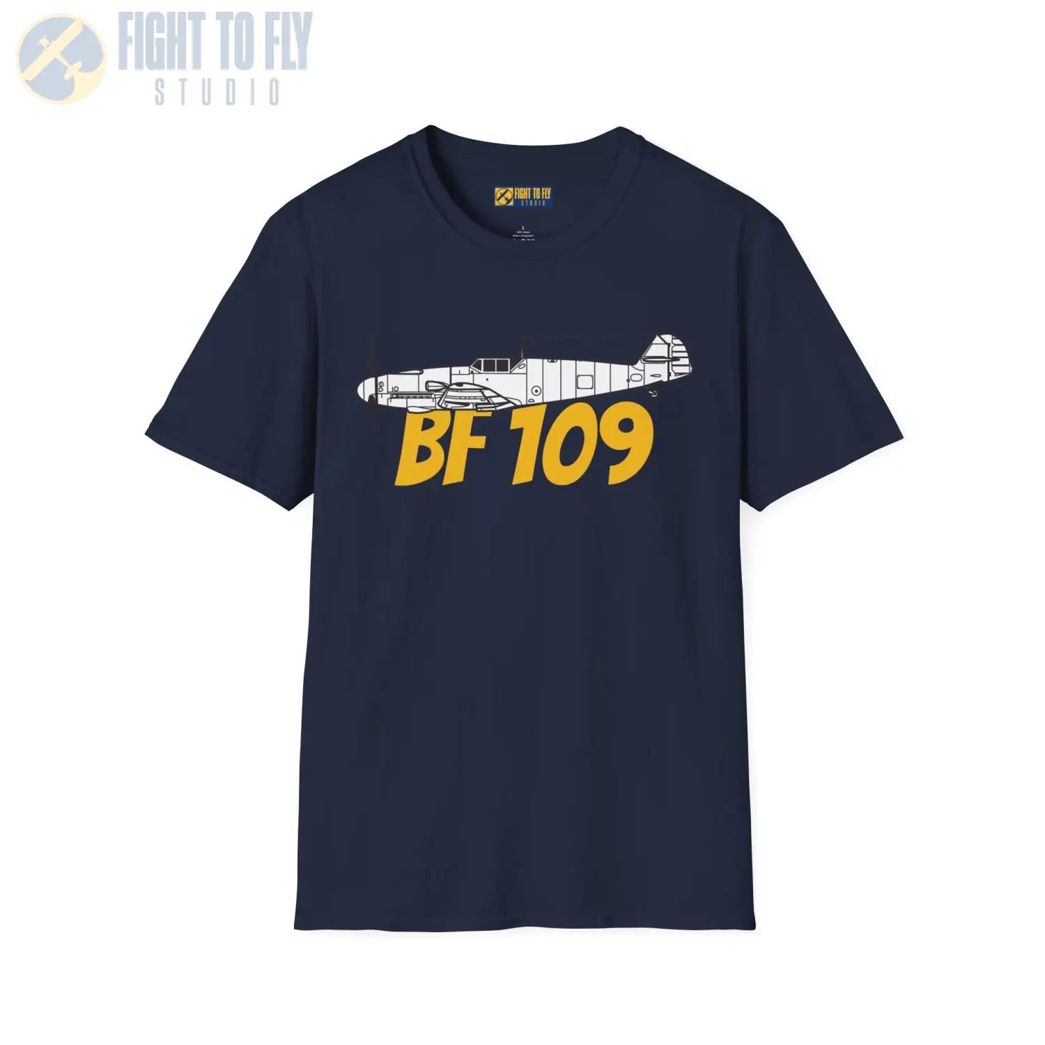 Bf 109G Side Profile T-Shirt - Pilot gifts - WWII warbird t-shirt