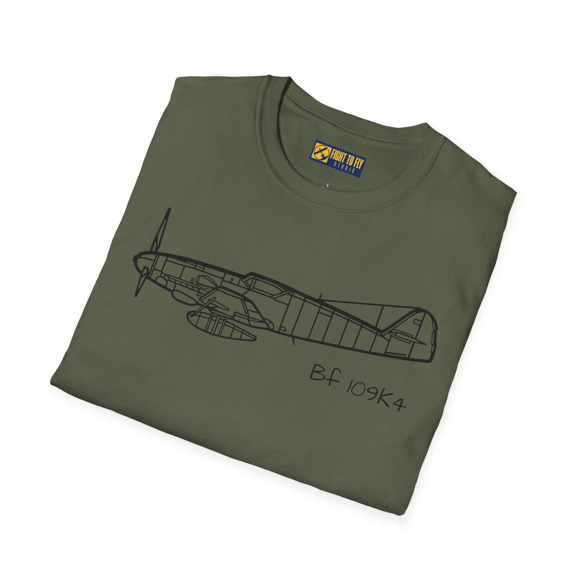 BF 109K4 T-Shirt – Bf 109K-4 Late-War Fighter Aviation Tee - Gifts for pilots - apparel