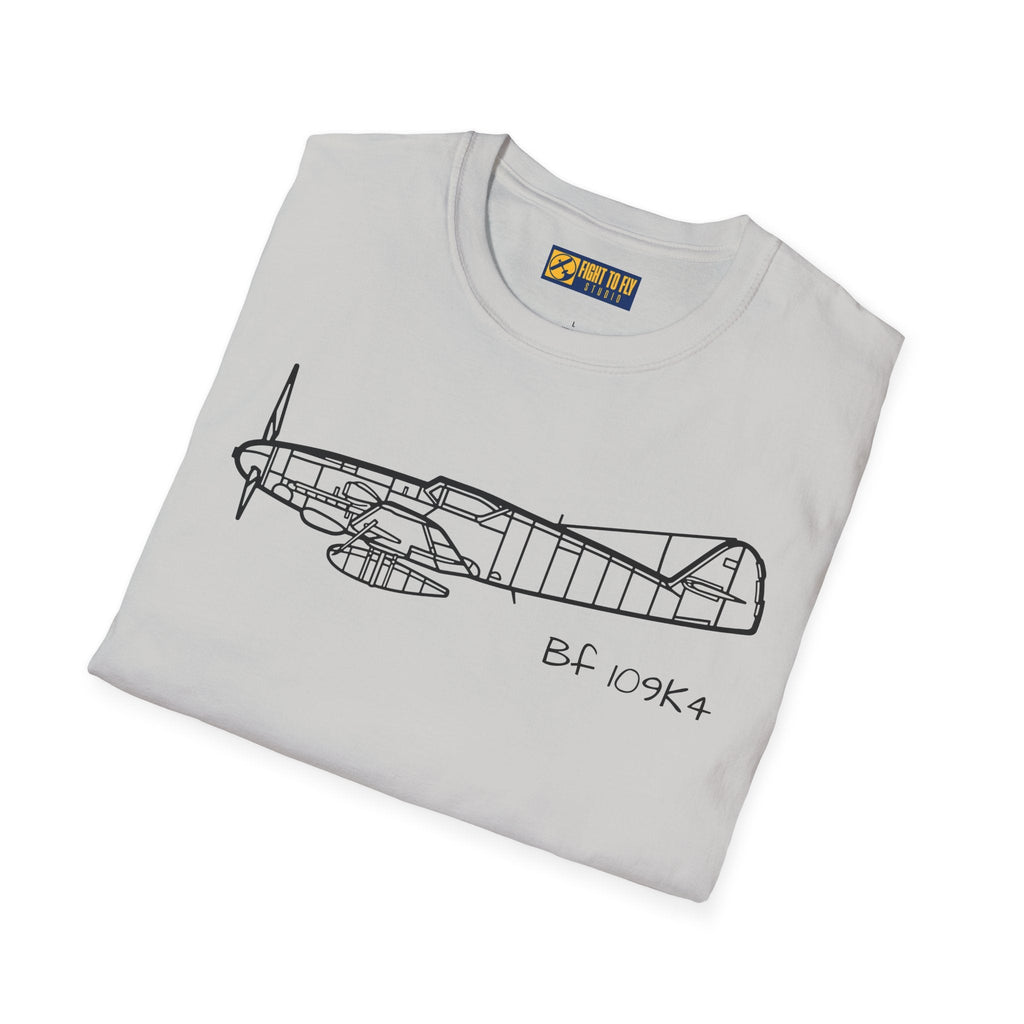 BF 109K4 T-Shirt – Bf 109K-4 Late-War Fighter Aviation Tee - Gifts for pilots - apparel