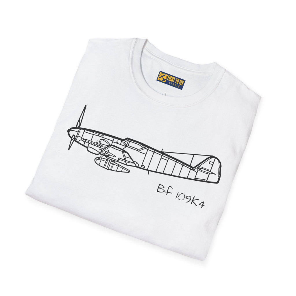 BF 109K4 T-Shirt – Bf 109K-4 Late-War Fighter Aviation Tee - Gifts for pilots - apparel