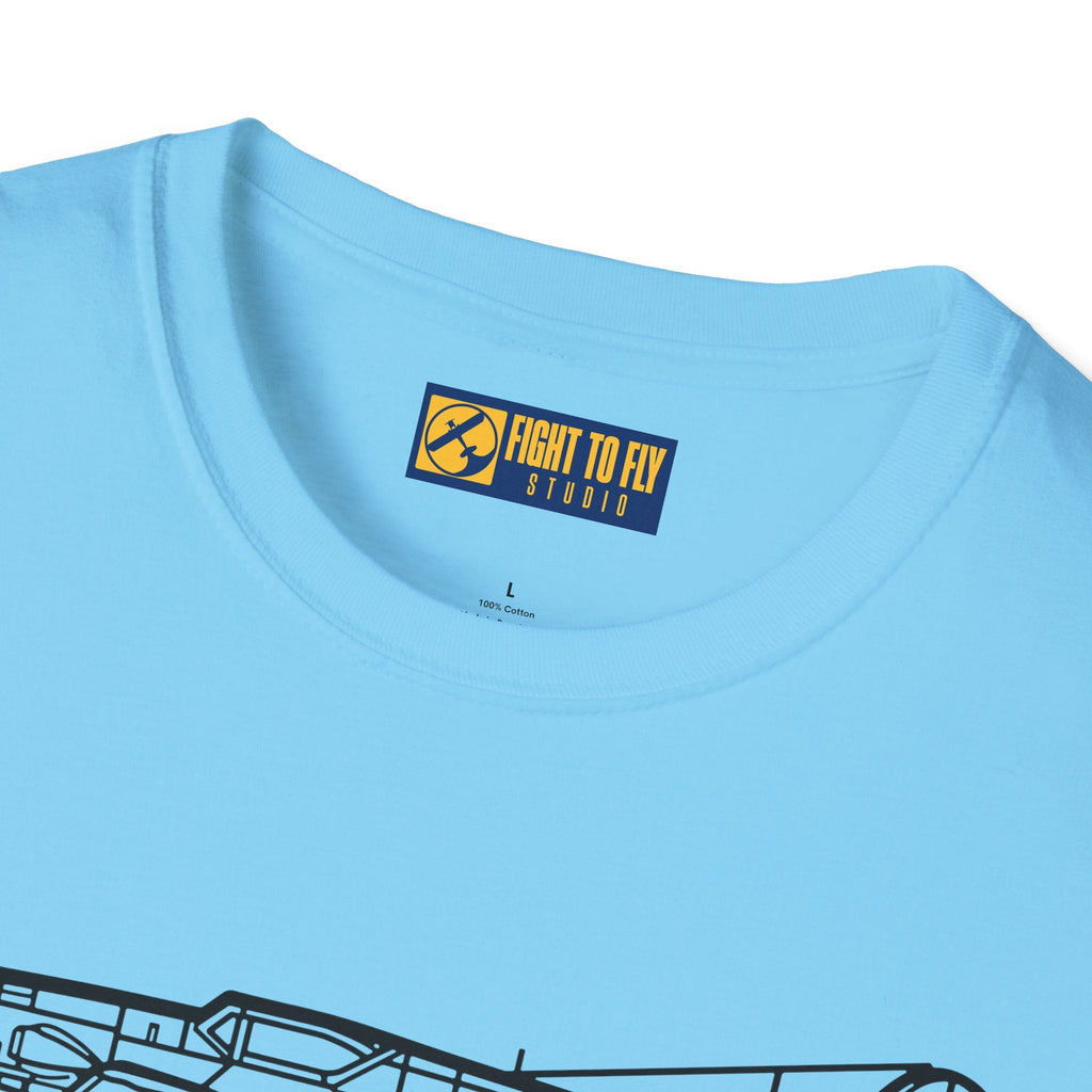 BF 109K4 T-Shirt – Bf 109K-4 Late-War Fighter Aviation Tee - Gifts for pilots - apparel