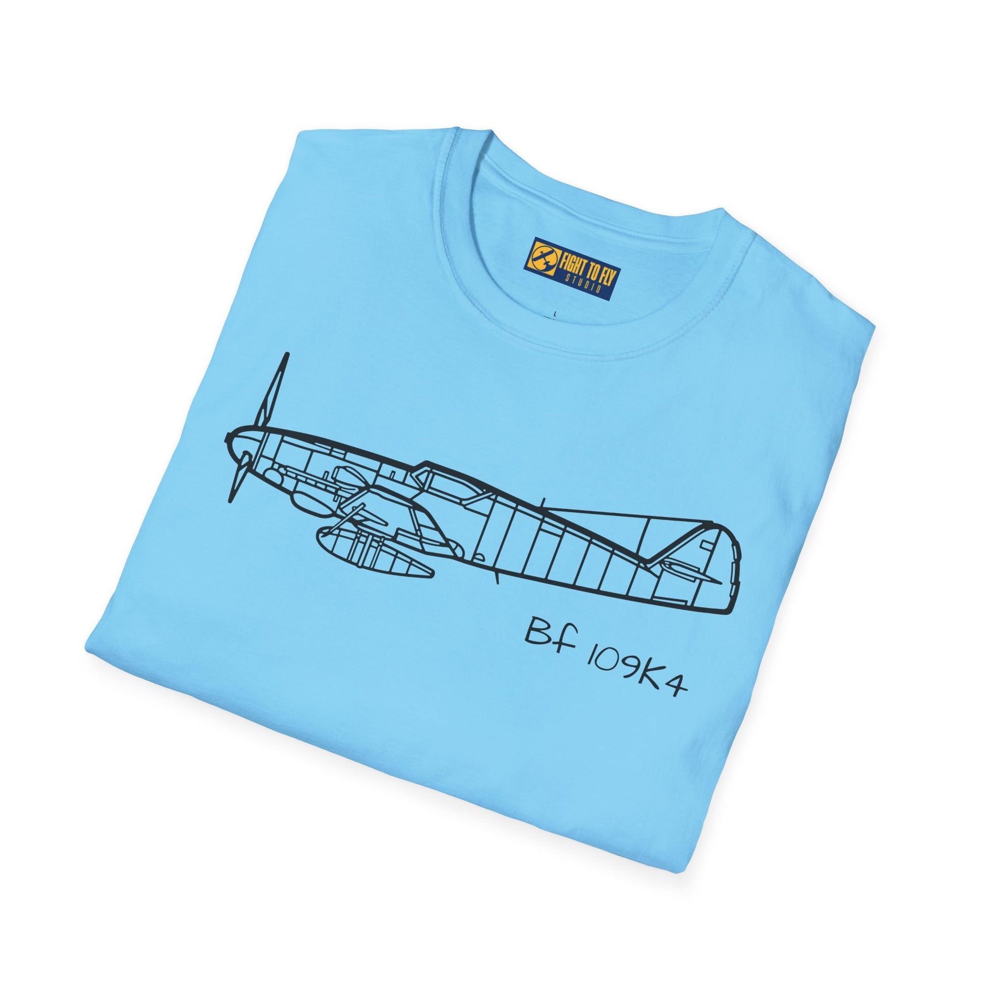 BF 109K4 T-Shirt – Bf 109K-4 Late-War Fighter Aviation Tee - Gifts for pilots - apparel
