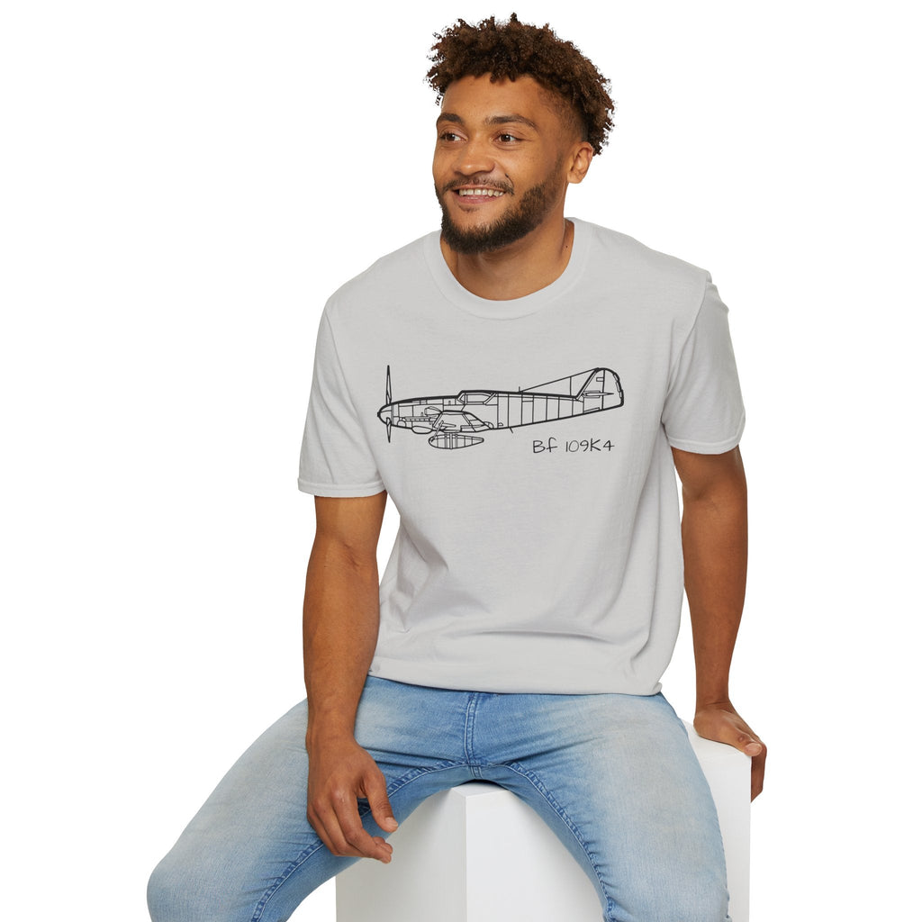 BF 109K4 T-Shirt – Bf 109K-4 Late-War Fighter Aviation Tee - Gifts for pilots - apparel