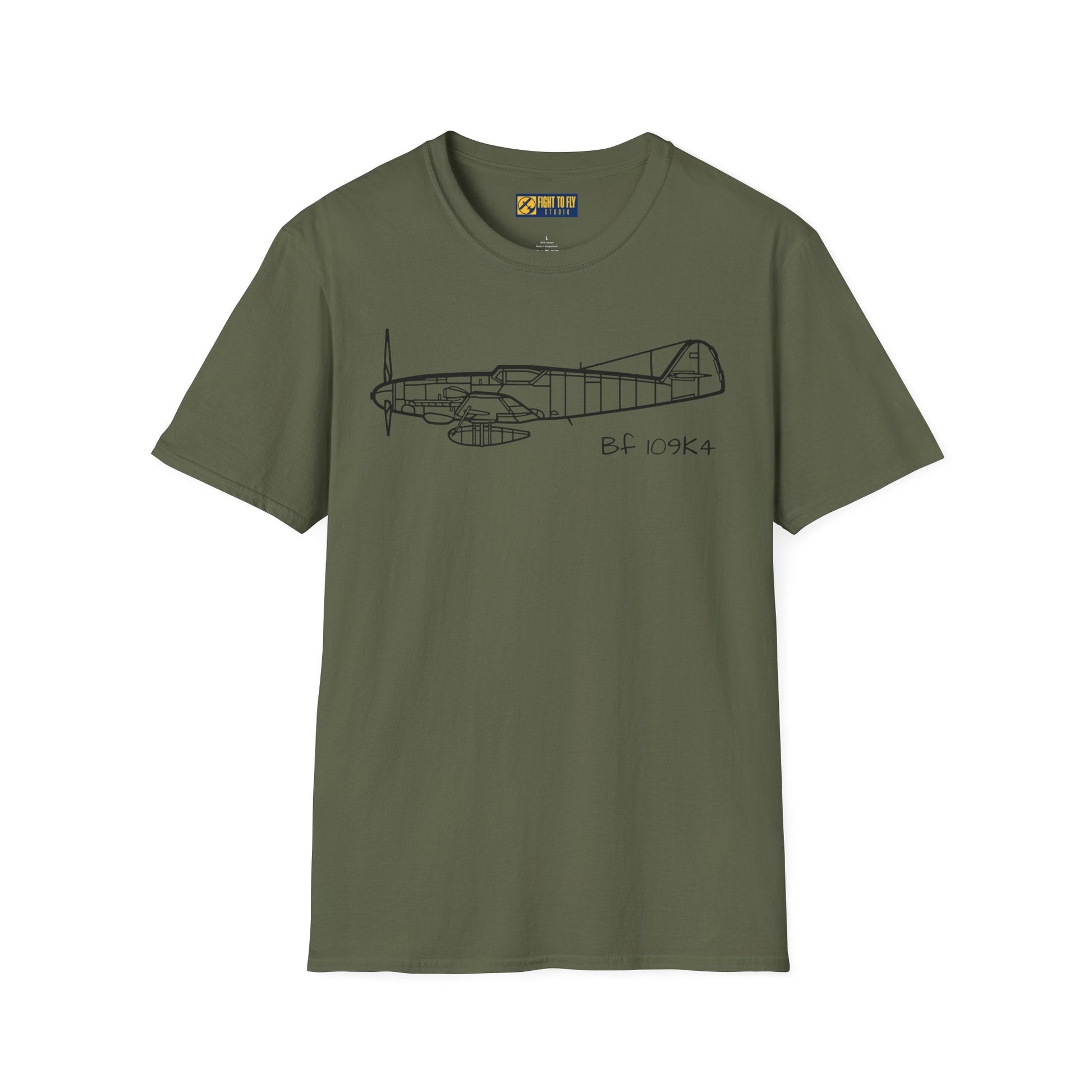 BF 109K4 T-Shirt – Bf 109K-4 Late-War Fighter Aviation Tee - Gifts for pilots - apparel