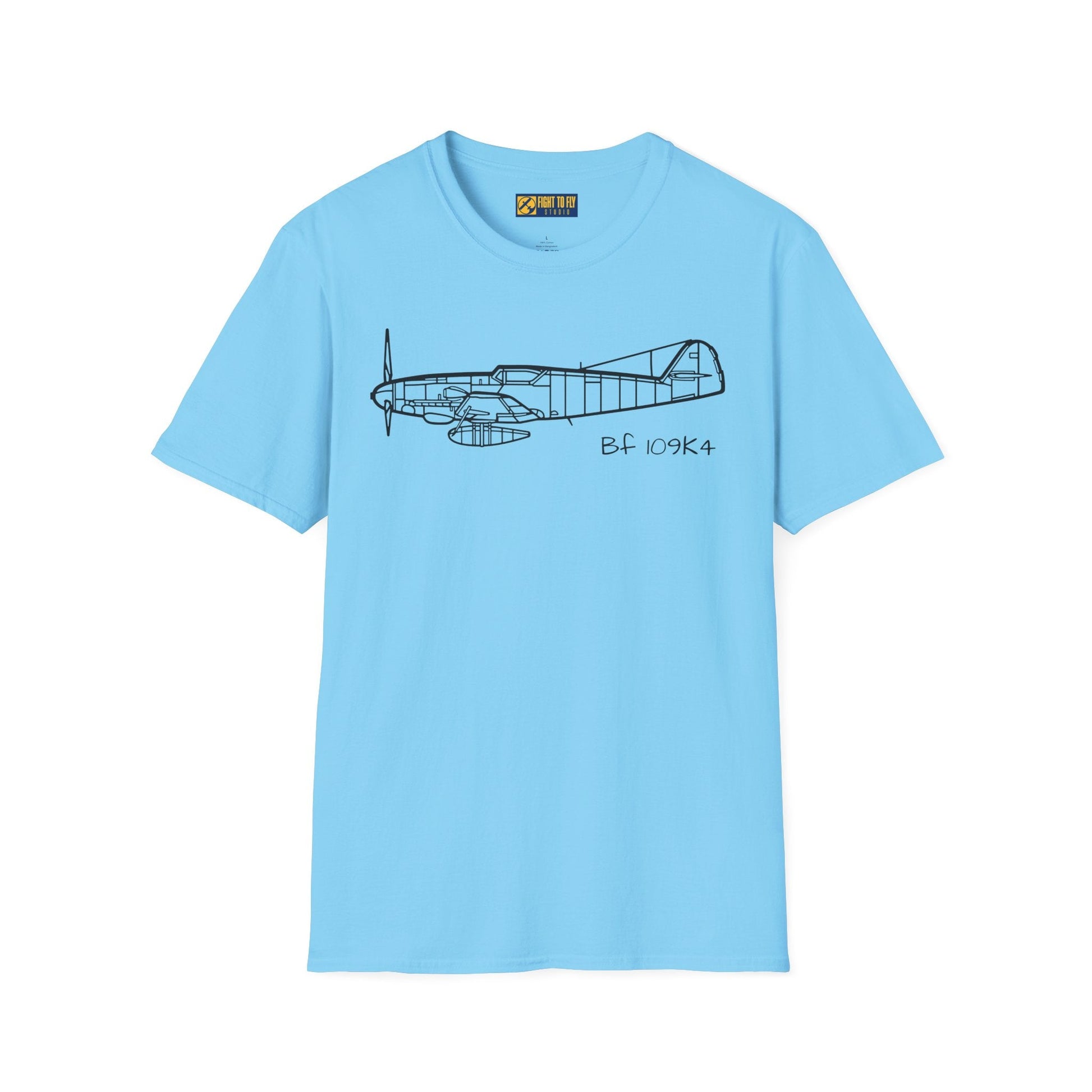 BF 109K4 T-Shirt – Bf 109K-4 Late-War Fighter Aviation Tee - Gifts for pilots - apparel