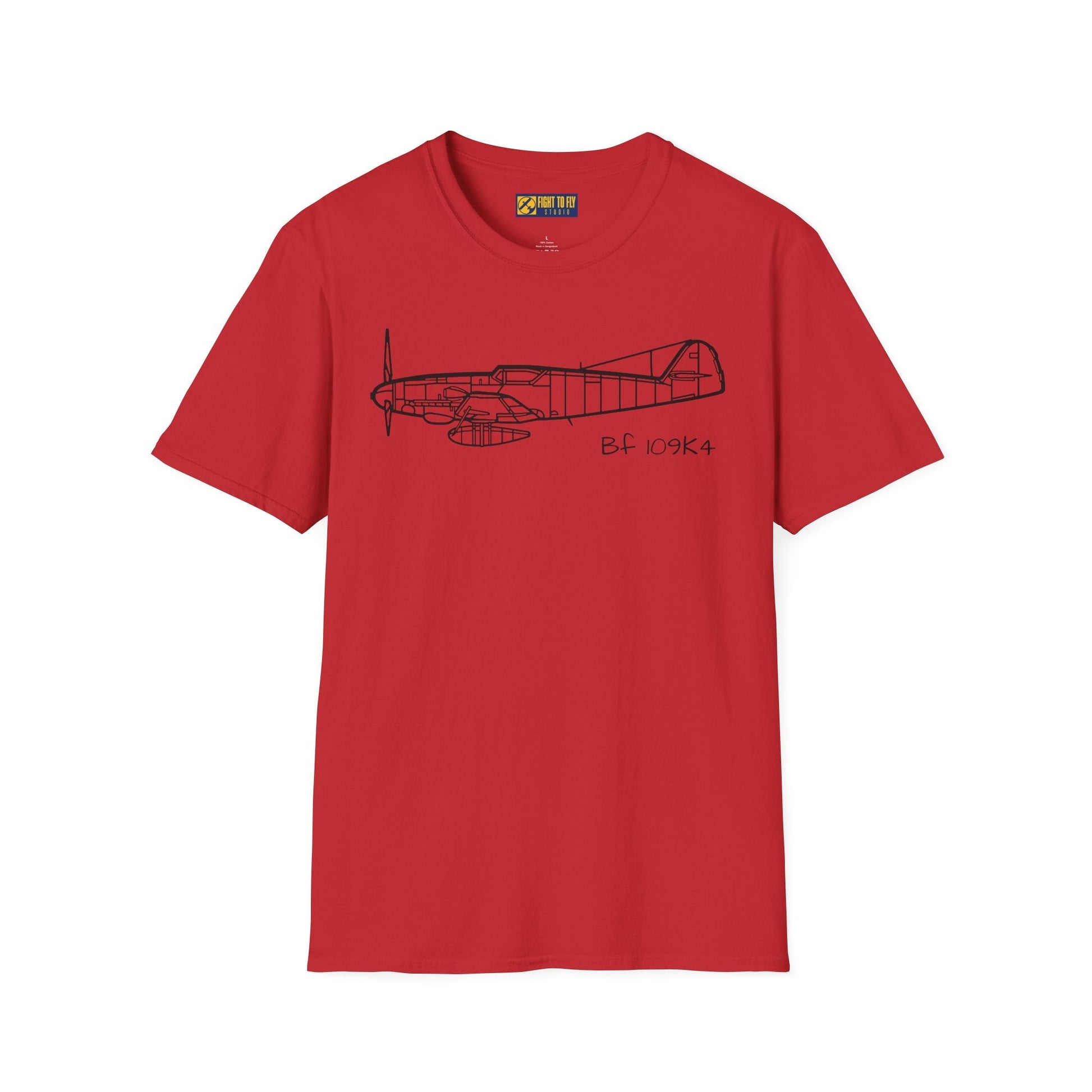 BF 109K4 T-Shirt – Bf 109K-4 Late-War Fighter Aviation Tee - Gifts for pilots - apparel