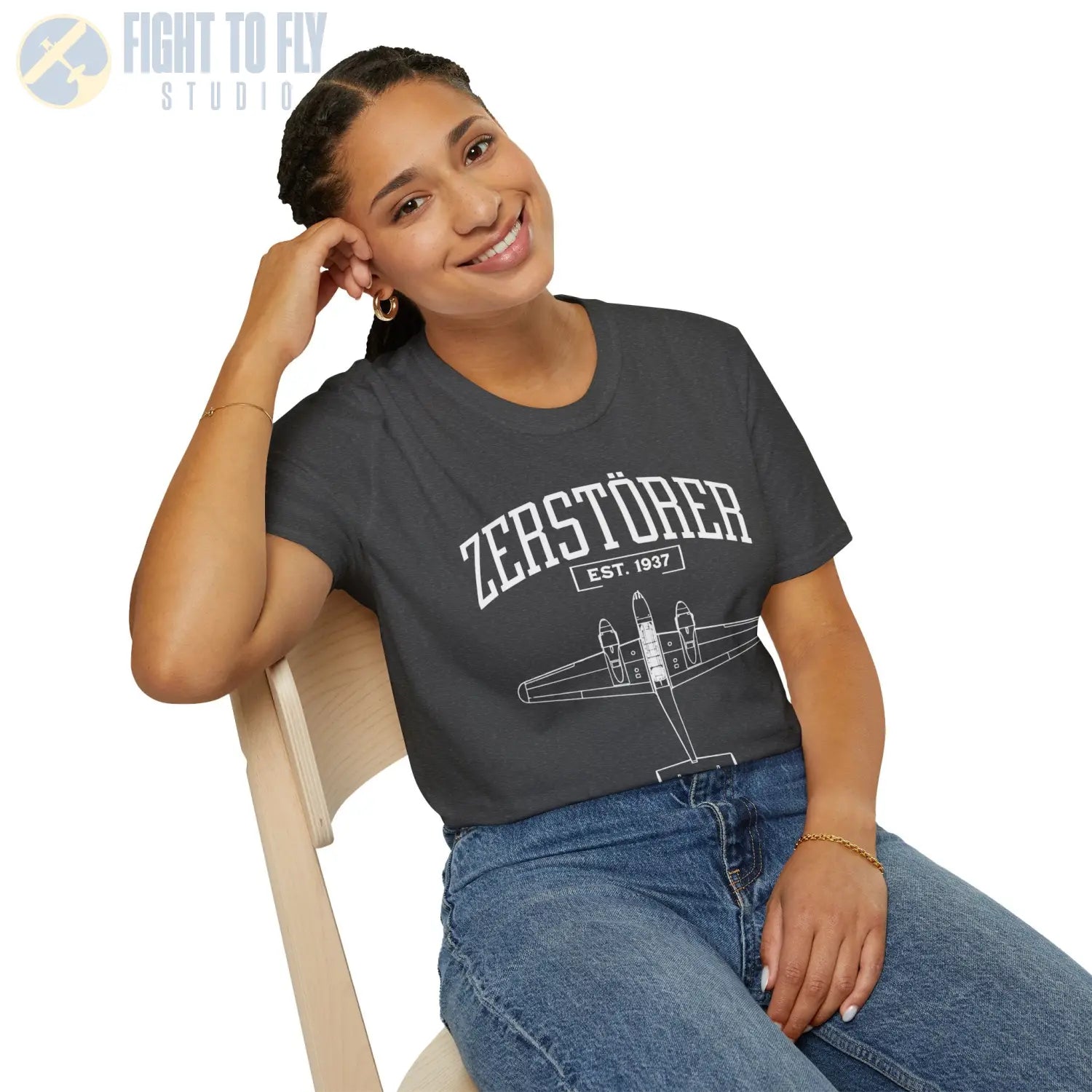 Bf 110 Zerstörer - T-Shirt - Pilot gifts - WWII warbird t-shirt