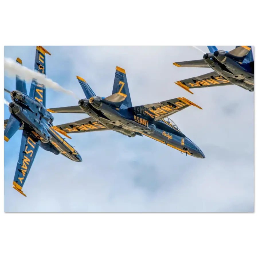Blue Angels Diamond – Low Break Cross - Print Material - Gifts for pilots - Aviation apparel