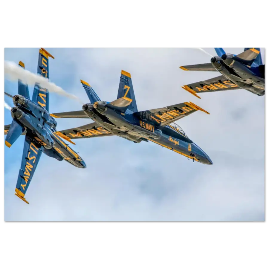 Blue Angels Diamond – Low Break Cross - Print Material - Gifts for pilots - Aviation apparel