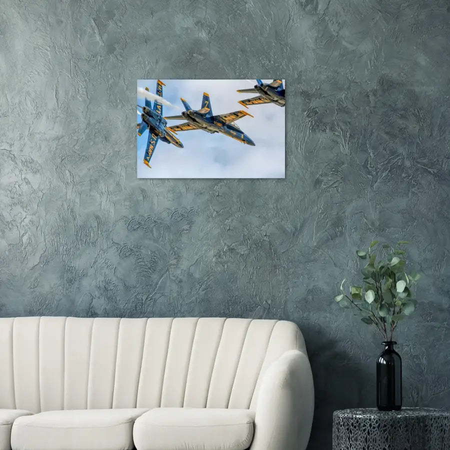 Blue Angels Diamond – Low Break Cross - Print Material - Gifts for pilots - Aviation apparel