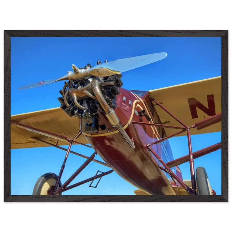 Blue Sky Classic: Stinson SM8A in Profile - Print Material - Gifts for pilots - Aviation apparel