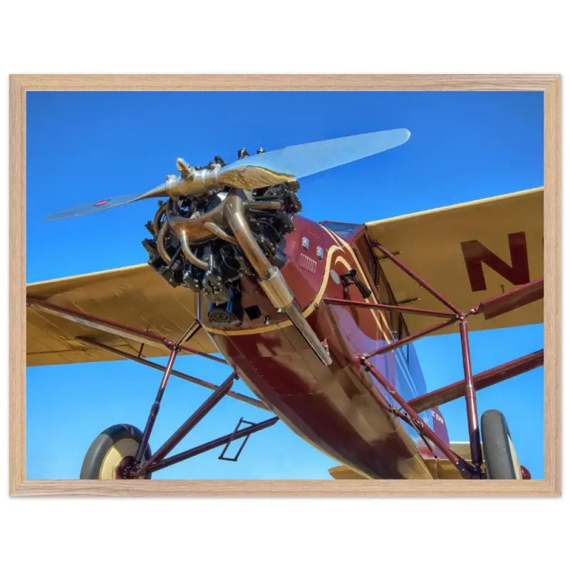 Blue Sky Classic: Stinson SM8A in Profile - Print Material - Gifts for pilots - Aviation apparel