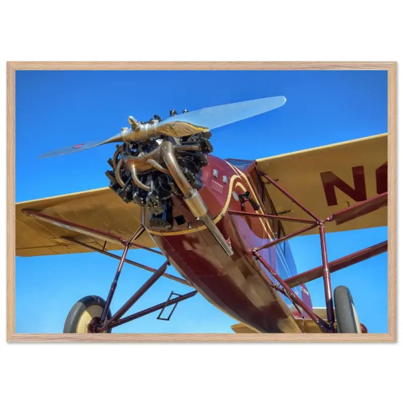 Blue Sky Classic: Stinson SM8A in Profile - Print Material - Gifts for pilots - Aviation apparel