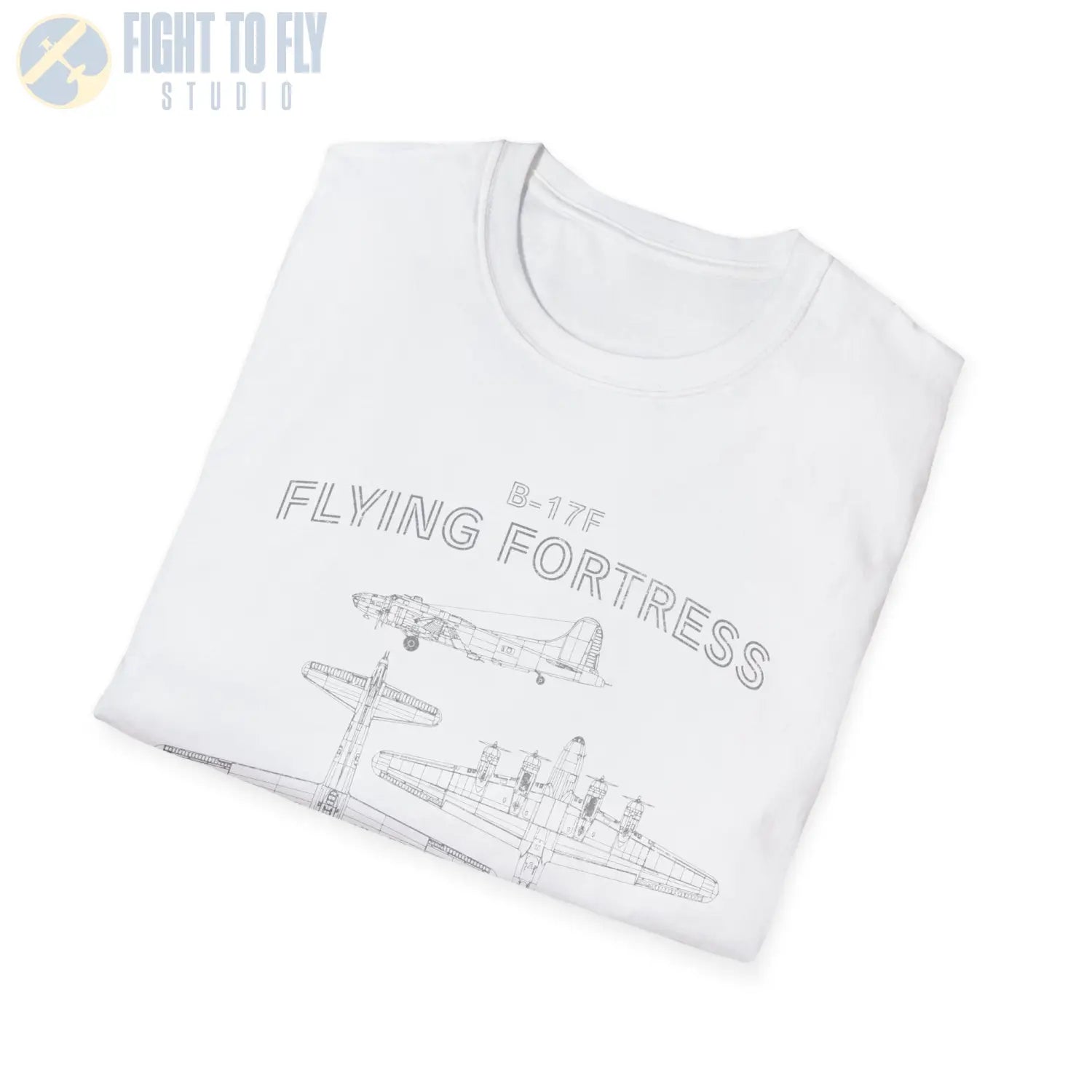 Boeing B-17F Flying Fortress — T-shirt - T-Shirt - Pilot gifts - WWII warbird t-shirt