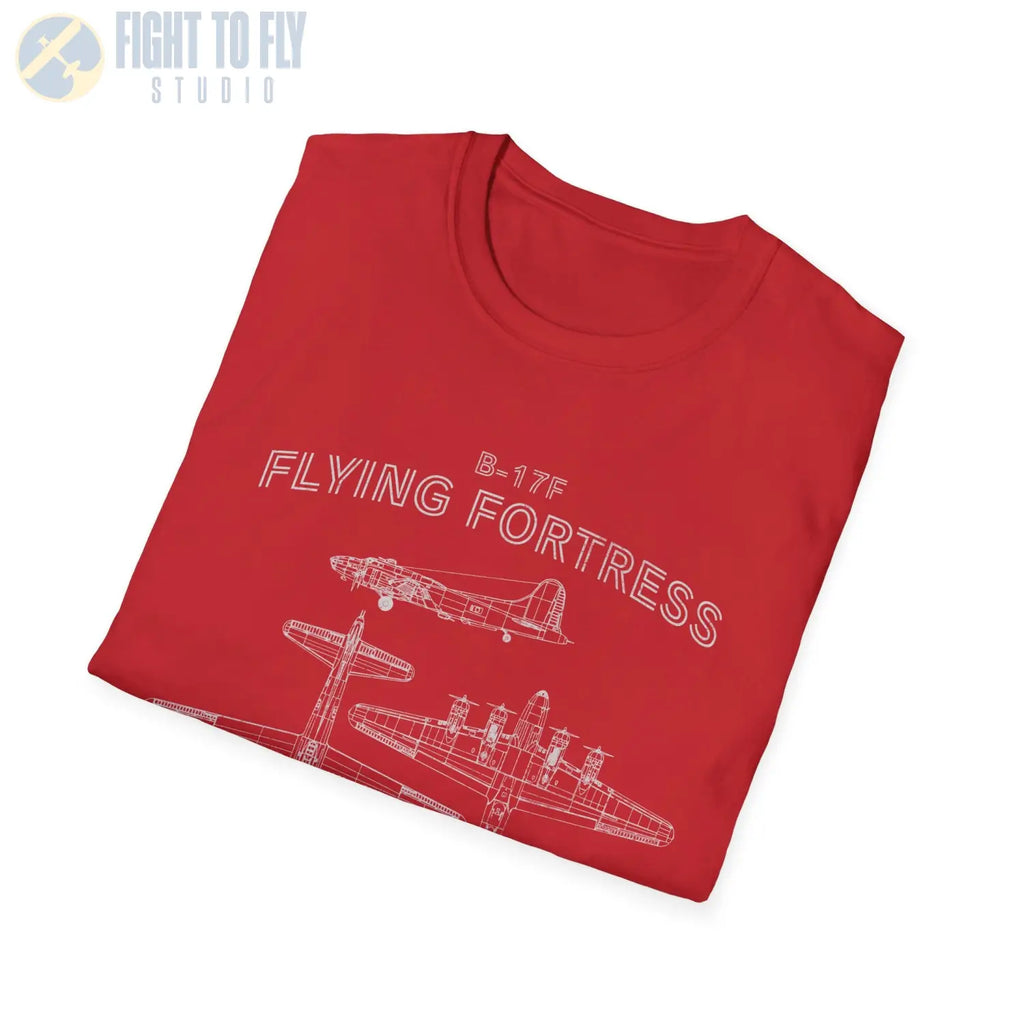Boeing B-17F Flying Fortress — T-shirt - T-Shirt - Pilot gifts - WWII warbird t-shirt