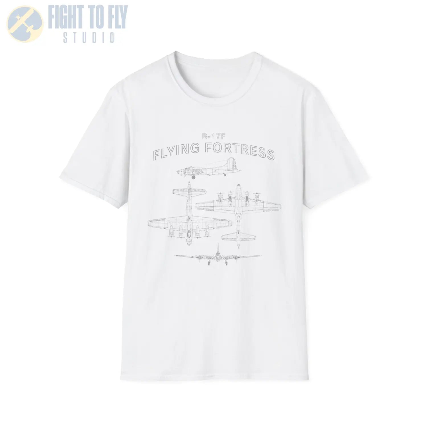 Boeing B-17F Flying Fortress — T-shirt - T-Shirt - Pilot gifts - WWII warbird t-shirt