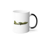 B-17F – WWII Aircraft Mug (Color Changing) - Pilot gifts - warbird t-shirt