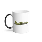 B-17F – WWII Aircraft Mug (Color Changing) - Pilot gifts - warbird t-shirt