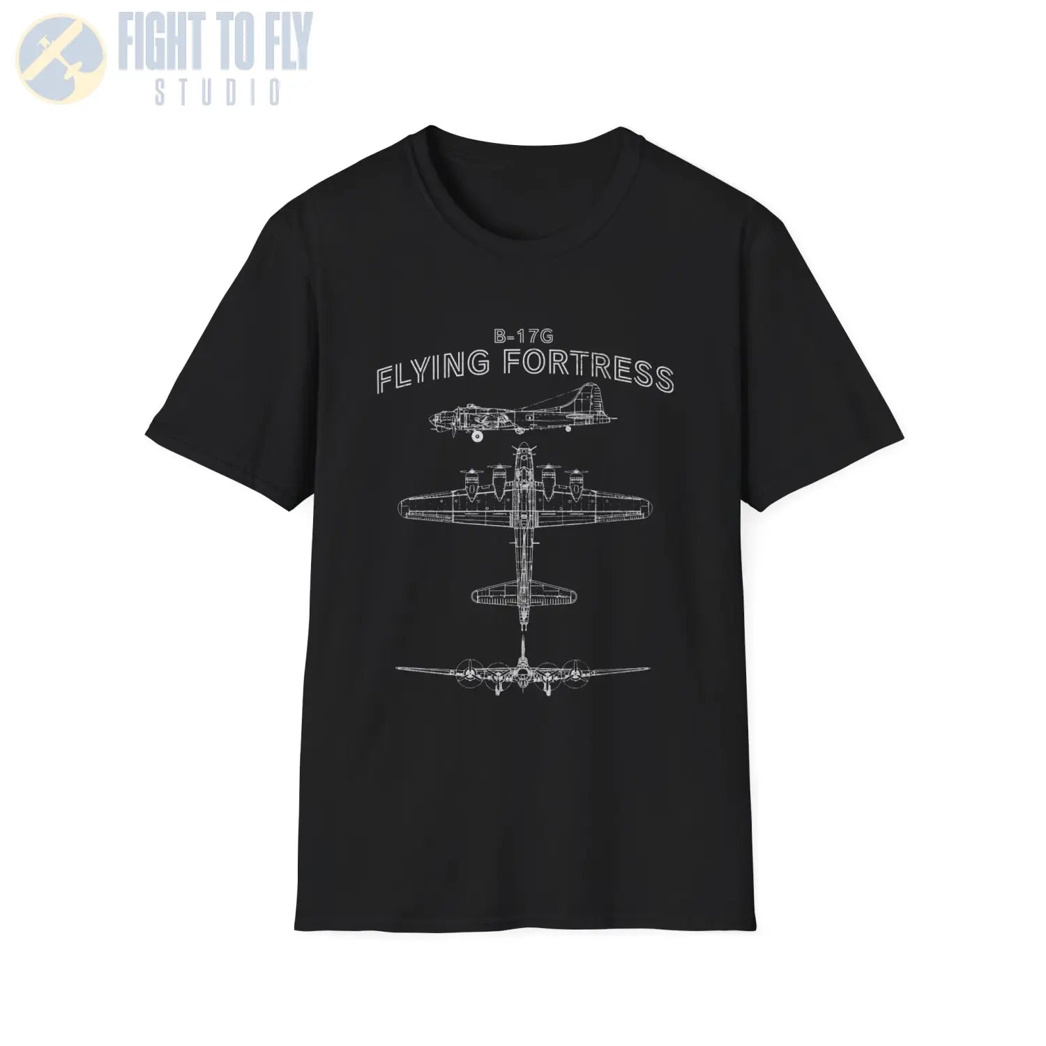 Boeing B-17G Flying Fortress — T-shirt - T-Shirt - Pilot gifts - WWII warbird t-shirt
