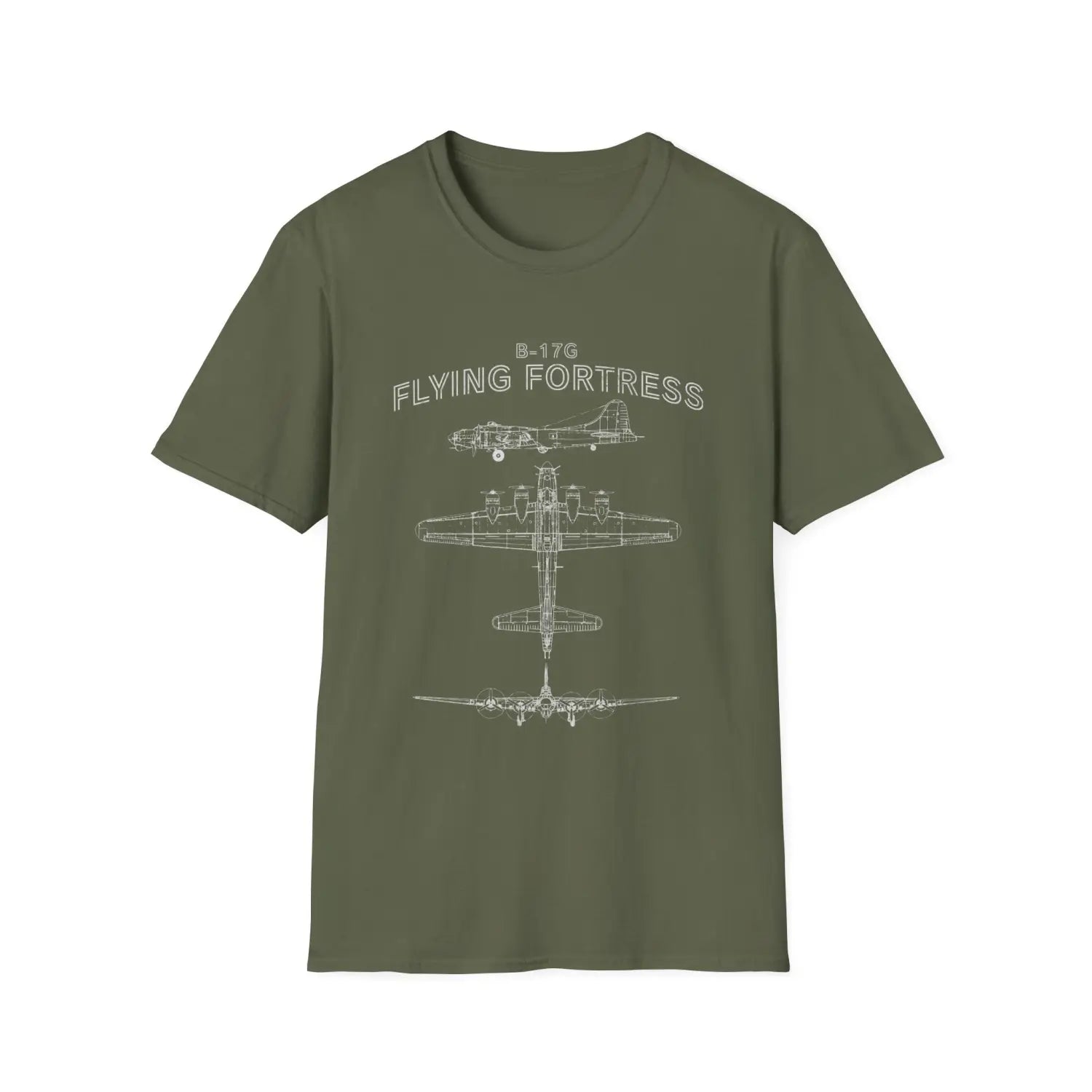 Boeing B-17G Flying Fortress — T-shirt - T-Shirt - Pilot gifts - WWII warbird t-shirt