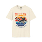 Born to Fly but Forced Work - T-Shirt - Pilot gifts - WWII warbird t-shirt