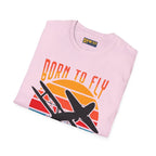 Born to Fly but Forced Work - T-Shirt - Pilot gifts - WWII warbird t-shirt
