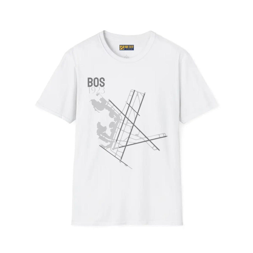 BOS Boston Logan International 1923 - Tee - T-Shirt - Pilot gifts - WWII warbird t-shirt