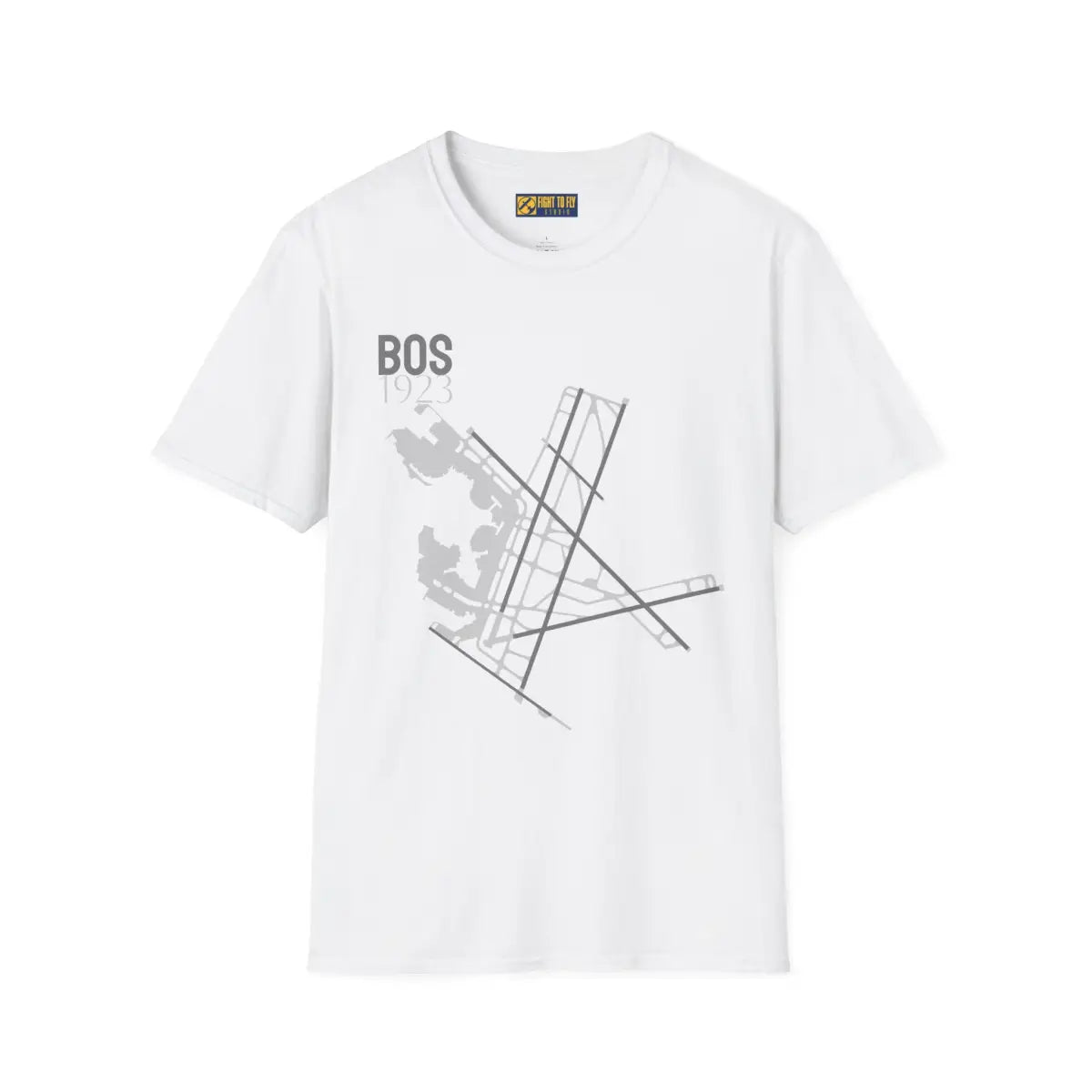 BOS Boston Logan International 1923 - Tee - T-Shirt - Pilot gifts - WWII warbird t-shirt