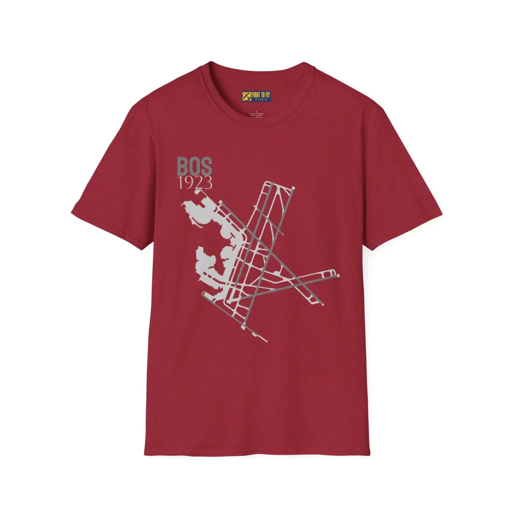 BOS Boston Logan International 1923 - Tee - T-Shirt - Pilot gifts - WWII warbird t-shirt