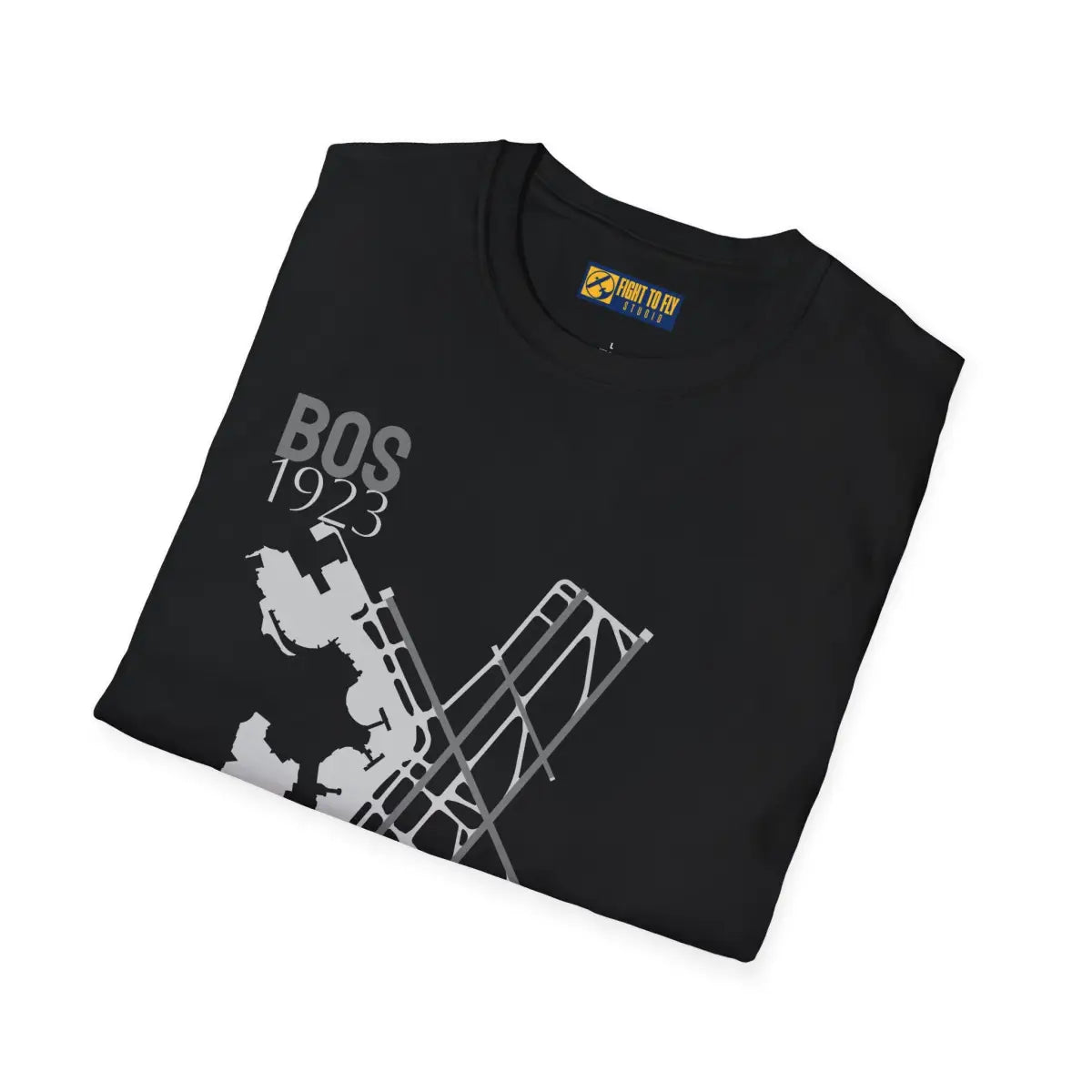 BOS Boston Logan International 1923 - Tee - T-Shirt - Pilot gifts - WWII warbird t-shirt