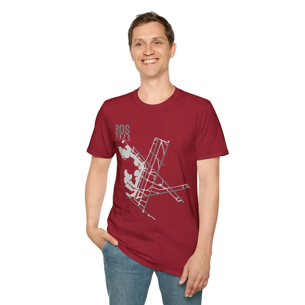 BOS Boston Logan International 1923 - Tee - T-Shirt - Gifts for pilots - Aviation apparel
