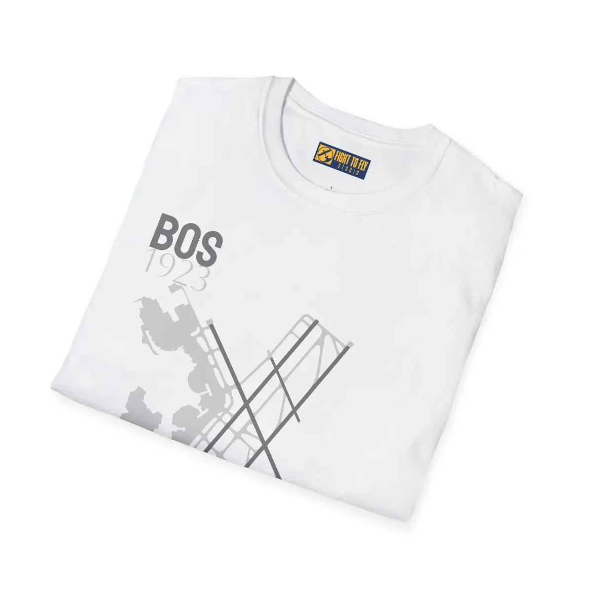 BOS Boston Logan International 1923 - Tee - T-Shirt - Pilot gifts - WWII warbird t-shirt