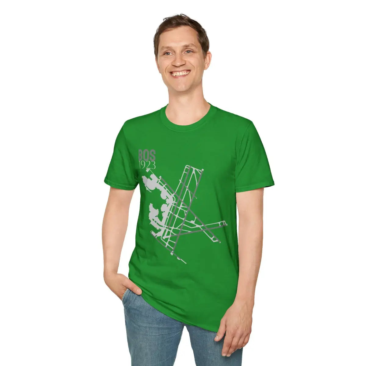 BOS Boston Logan International 1923 - Tee - T-Shirt - Gifts for pilots - Aviation apparel