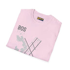 BOS Boston Logan International 1923 - Tee - T-Shirt - Pilot gifts - WWII warbird t-shirt