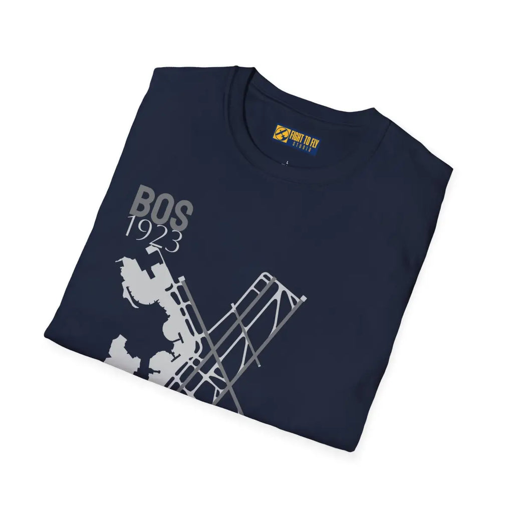 BOS Boston Logan International 1923 - Tee - T-Shirt - Gifts for pilots - Aviation apparel