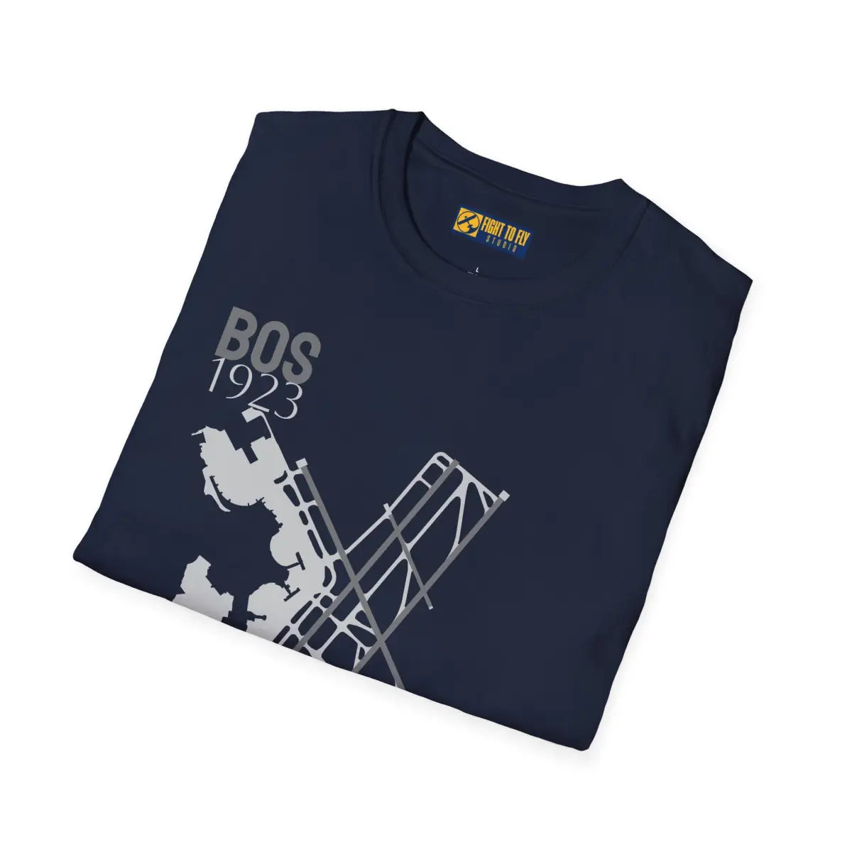 BOS Boston Logan International 1923 - Tee - T-Shirt - Pilot gifts - WWII warbird t-shirt