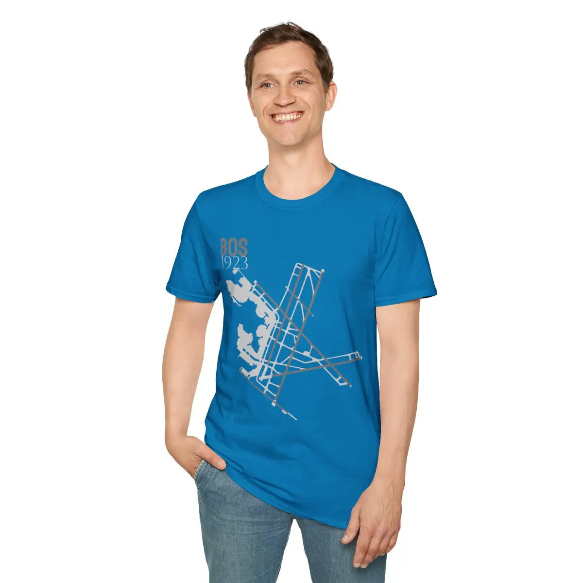 BOS Boston Logan International 1923 - Tee - T-Shirt - Gifts for pilots - Aviation apparel