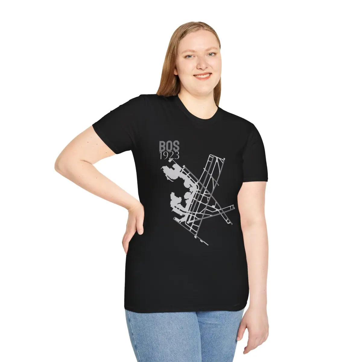 BOS Boston Logan International 1923 - Tee - T-Shirt - Pilot gifts - WWII warbird t-shirt
