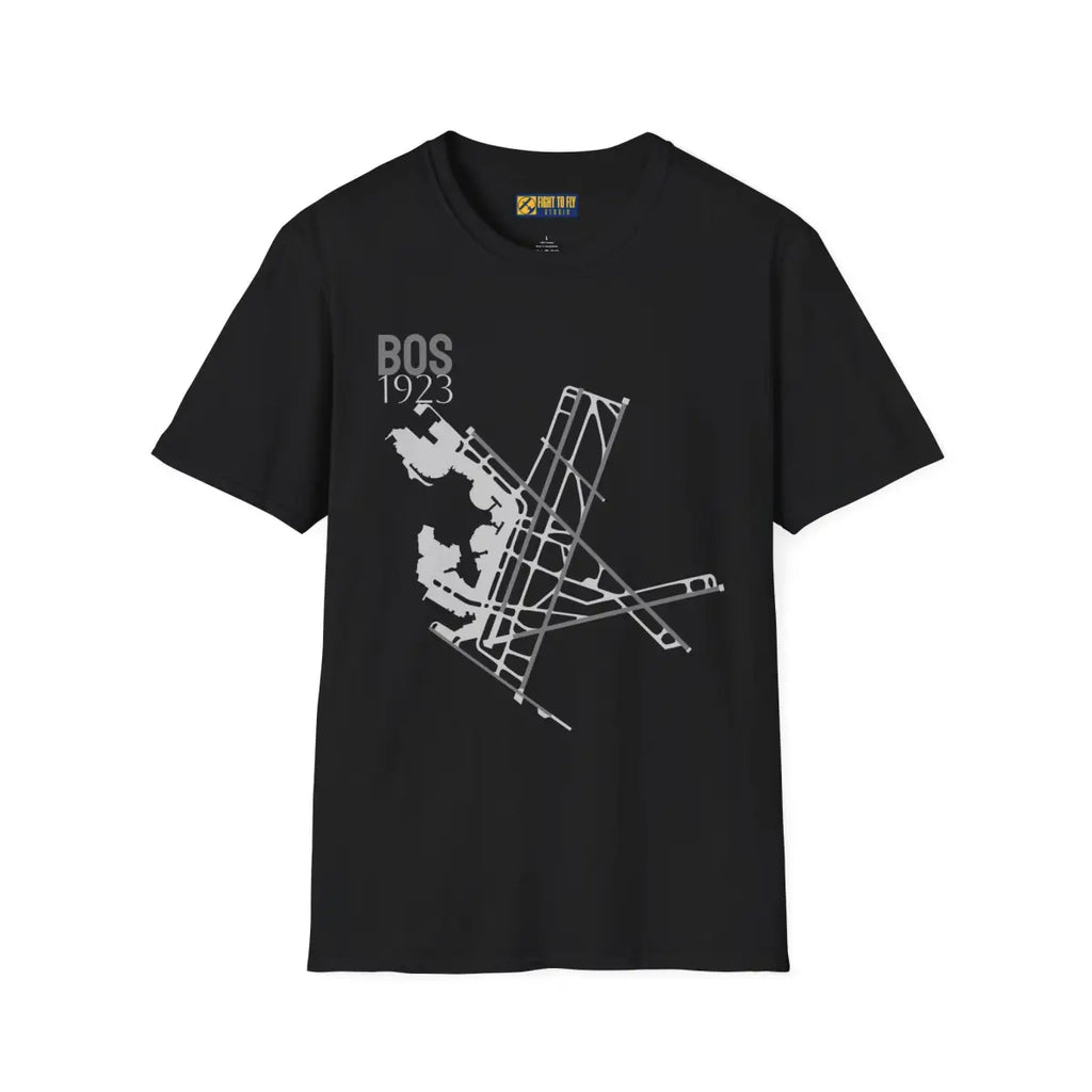 BOS Boston Logan International 1923 - Tee - T-Shirt - Pilot gifts - WWII warbird t-shirt