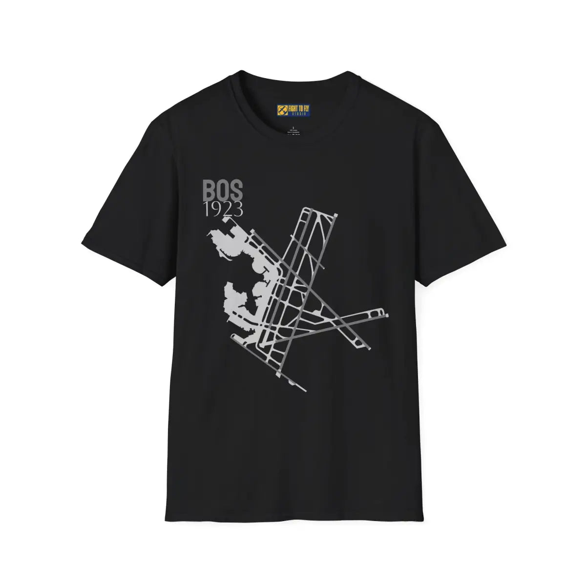 BOS Boston Logan International 1923 - Tee - T-Shirt - Pilot gifts - WWII warbird t-shirt