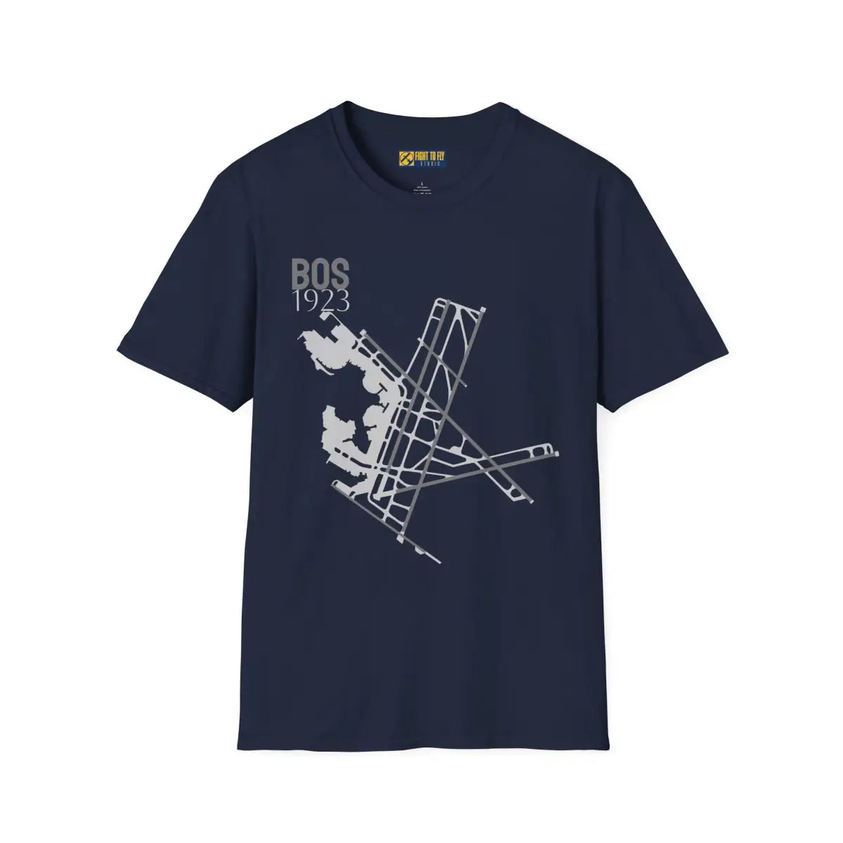 BOS Boston Logan International 1923 - Tee - T-Shirt - Pilot gifts - WWII warbird t-shirt